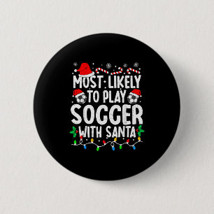 Badge Rond 5 Cm Plus susceptible de jouer au football avec le père