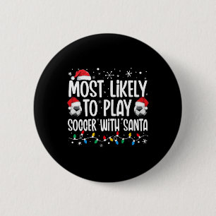 Badge Rond 5 Cm Plus susceptible de jouer au football avec le père