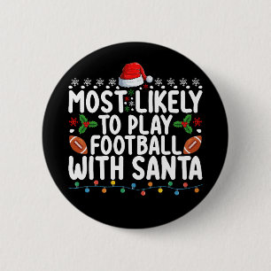 Badge Rond 5 Cm Plus susceptible de jouer au football avec le Père