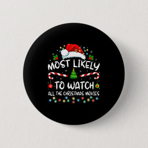 Badge Rond 5 Cm Plus susceptible de regarder tous les films de Noë