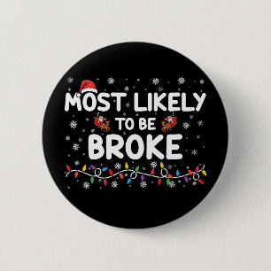 Badge Rond 5 Cm Plus susceptible d'être fauché Noël tenue de famil