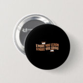 Badge Rond 5 Cm Plus Vous Apprenez Plus Vous Augmentez Motivation (Devant & derrière)
