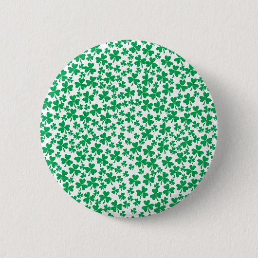 Badge Rond 5 Cm Plusieurs Shamrocks (Devant)