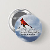 Badge Rond 5 Cm Poème commémoratif cardinal (Devant & derrière)
