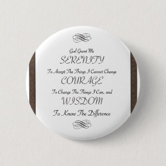 Badge Rond 5 Cm poème de prière de sérénité avec l'équilibre