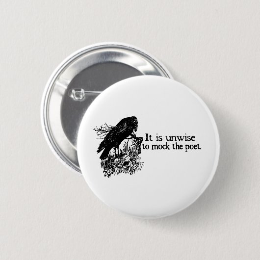 Badge Rond 5 Cm Poète (Devant & derrière)