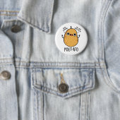 Badge Rond 5 Cm Poète-ato Funny Veggie Potato Pun (En situation)