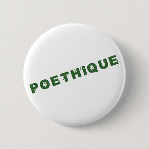 Badge Rond 5 Cm poétique verte