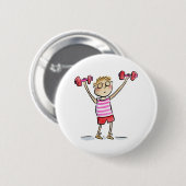 Badge Rond 5 Cm Poids (Devant & derrière)