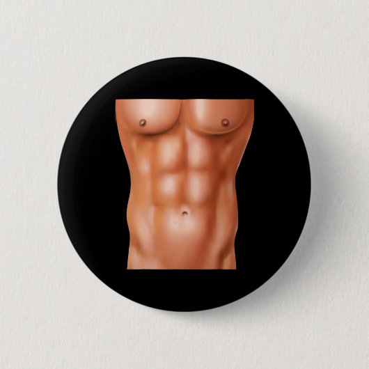 Badge Rond 5 Cm Poids de la musculation de la musculation six pack (Devant)