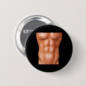 Badge Rond 5 Cm Poids de la musculation de la musculation six pack (Devant & derrière)