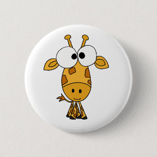 Badge Rond 5 Cm POIDS DU COMMERCE bande dessinée drôle de girafe