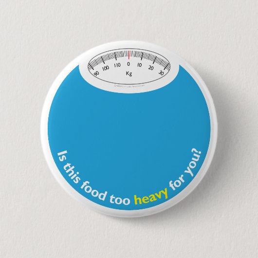 Badge Rond 5 Cm Poids et santé conscients (Devant)
