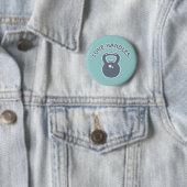 Badge Rond 5 Cm Poignées d'amour (En situation)