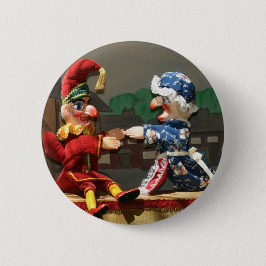 Badge Rond 5 Cm Poinçon et Judy (Devant)
