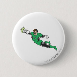Badge Rond 5 Cm Poinçons verts de lanterne