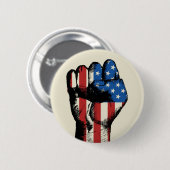 Badge Rond 5 Cm Poing américain (Devant & derrière)