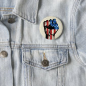 Badge Rond 5 Cm Poing américain (En situation)