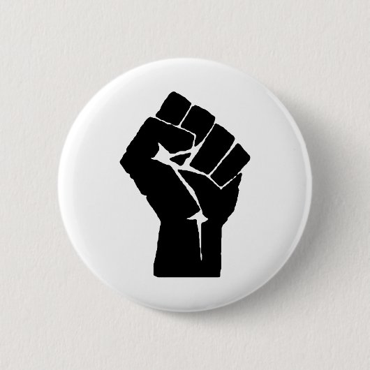 Badge Rond 5 Cm Poing augmenté (Devant)