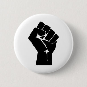 Badge Rond 5 Cm Poing augmenté