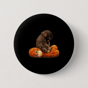 Badge Rond 5 Cm Poing de bébé singe