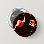 Badge Rond 5 Cm poings du feu (Devant & derrière)