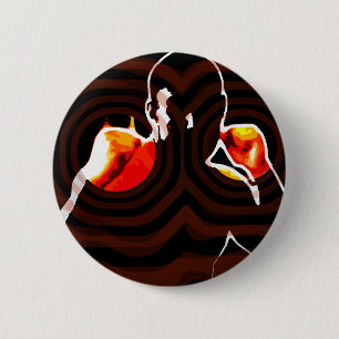 Badge Rond 5 Cm poings du feu