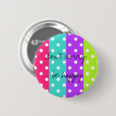 Badge Rond 5 Cm point d'arc-en-ciel (Devant & derrière)