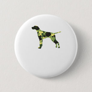 Badge Rond 5 Cm Pointeur allemand à courte distance _ Camouflage d