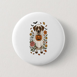 Badge Rond 5 Cm Pointeur hermétique allemand Halloween