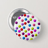 Badge Rond 5 Cm Points amusants (Devant & derrière)
