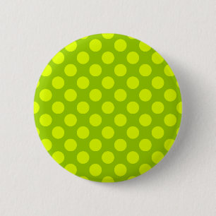 Badge Rond 5 Cm Points chartreuse
