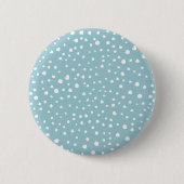Badge Rond 5 Cm Points Dalmatiens Bleus, Points Dalmatiens, Impres (Devant)