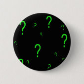Badge Rond 5 Cm Points d'interrogation (Devant)