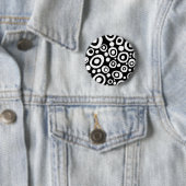 Badge Rond 5 Cm Points et cercles - 03 (En situation)