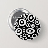 Badge Rond 5 Cm Points et cercles - 06 (Devant & derrière)