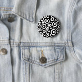 Badge Rond 5 Cm Points et cercles - 08 (En situation)