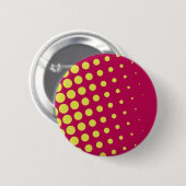Badge Rond 5 Cm Points jaunes rétro (Devant & derrière)
