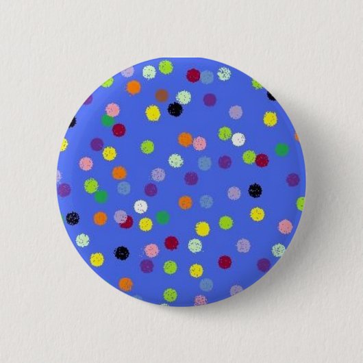 Badge Rond 5 Cm points, polka (Devant)