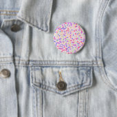 Badge Rond 5 Cm Points sur rose (En situation)
