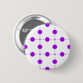 Badge Rond 5 Cm Points violets, Motif à pois, Points, Pointillé (Devant & derrière)