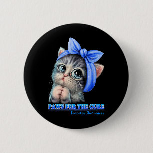 Badge Rond 5 Cm Poireaux Pour La Cure Diabète Sensibilisation Cute