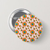 Badge Rond 5 Cm Pois arc-en-ciel (Devant & derrière)