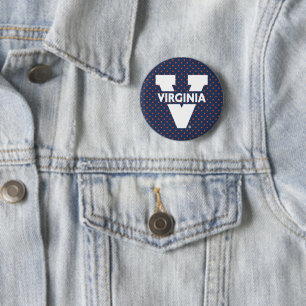 Badge Rond 5 Cm Pois de Virginia Cavaliers