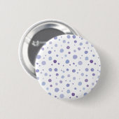 Badge Rond 5 Cm pois peints à la main (Devant & derrière)
