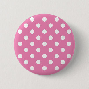 Badge Rond 5 Cm pois roses de bébé mignons customisés