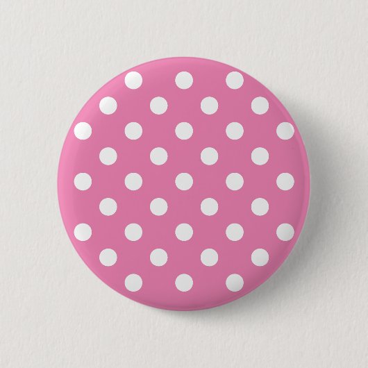 Badge Rond 5 Cm pois roses de bébé mignons customisés (Devant)
