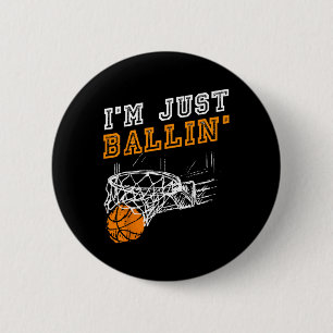 Badge Rond 5 Cm Poison de basket-ball Pour les joueurs d'équipe
