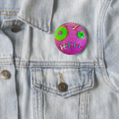Badge Rond 5 Cm Poison de pourpre de vaudou (En situation)