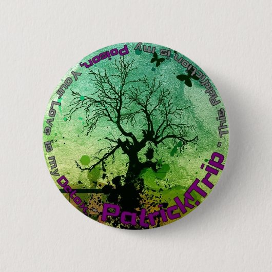 Badge Rond 5 Cm Poison et désintoxication (Devant)